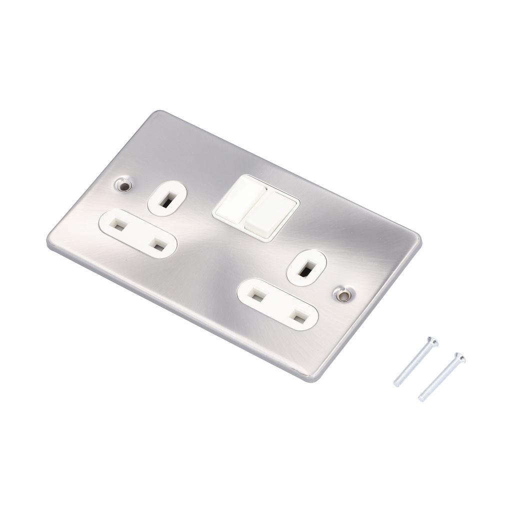 Wall Socket Dual  Standard Electrical Outlet with Switch Power Supply Accessories  13A