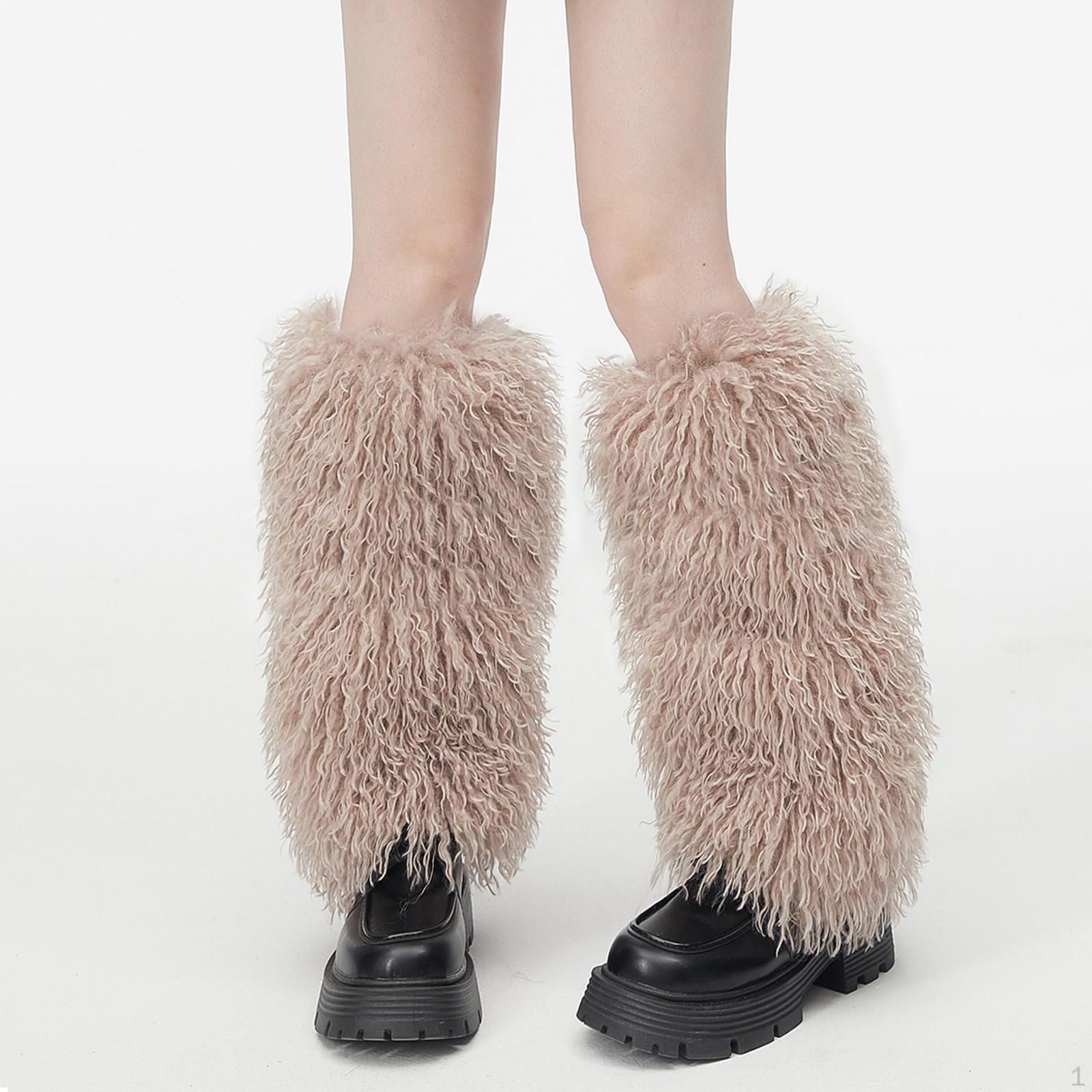 

Пухнасті грілки Аксесуари для косплею Комфортно носити М’які легкі чисті довгі шкарпетки хакі