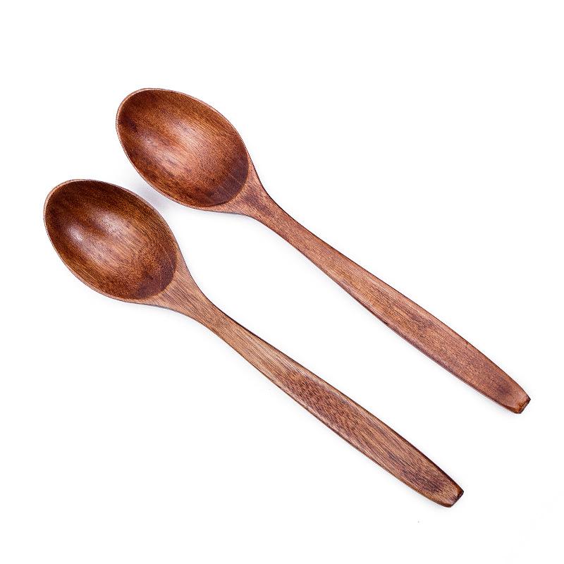 Zaka Wooden Spoon Set: High-end Coffee, Children's Tableware, Honey & Seasoning Spoons, Customizable with Logo.
