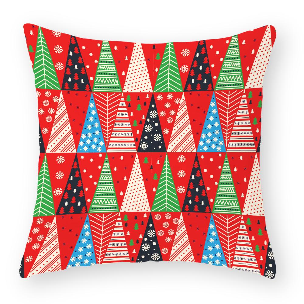 Kissenbezug aus Baumwolle und Leinen Weihnachtskissenbezug Nachttischkissenbezug Feiertagskissenbezug