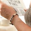Simple Turquoise Wood Bead Bracelet, Retro Personalized Versatile Beaded Coconut Shell Bracelet Men'S Jewelry