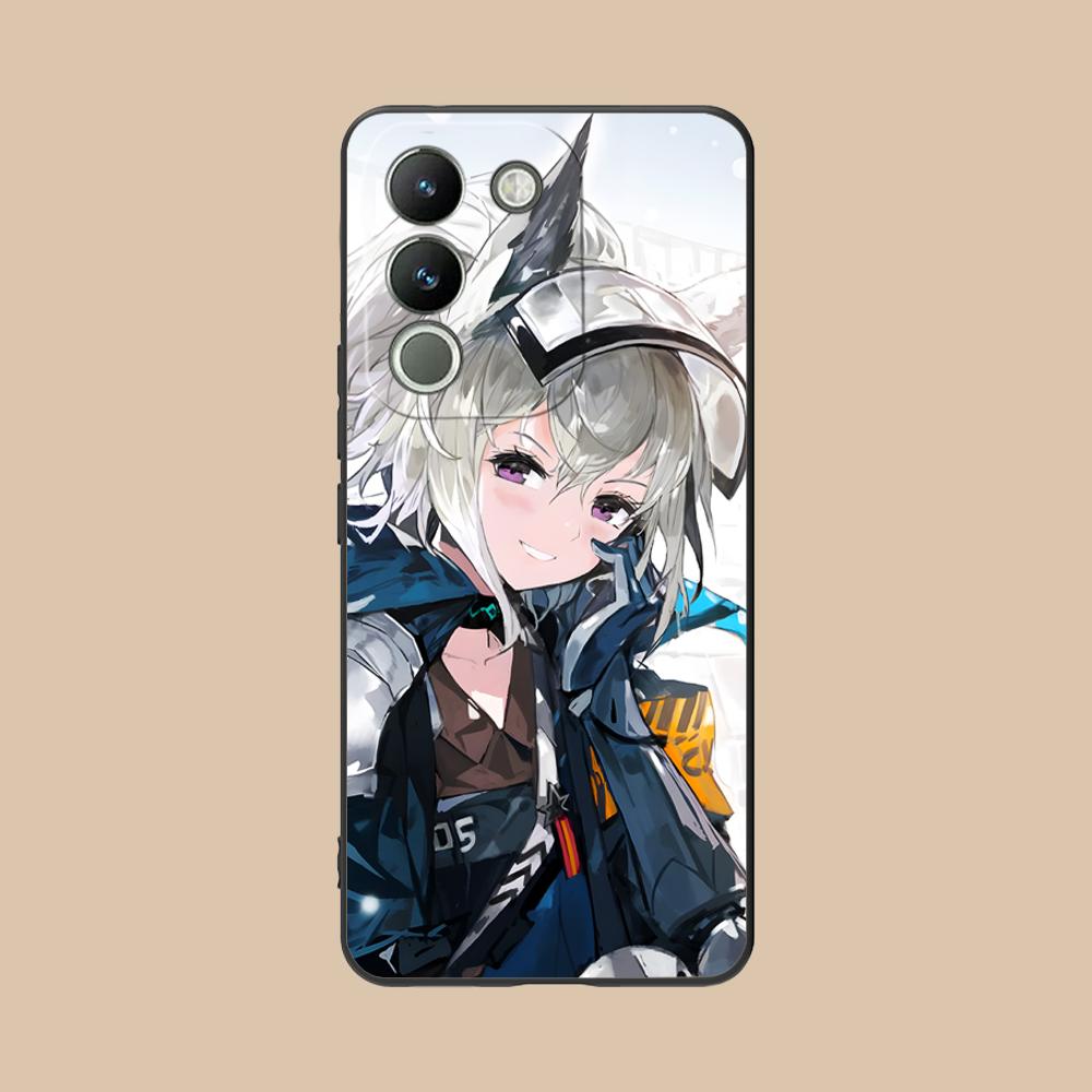 Arknights Grani Matte TPU Mobile Phone Case for VIVO Y77 76 75 74 73 72 58 56 55 51 50 38 36 Y19 Y18 Y03 Y01 5G Colorful Cover