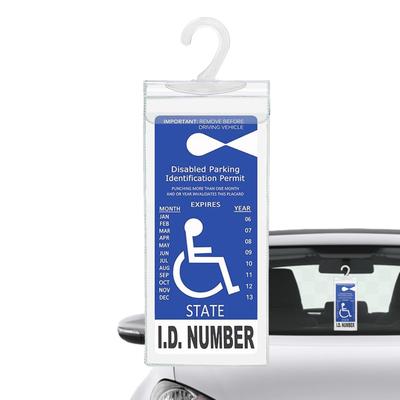 27x12.7x0.6cm Disabled Parking Placard Holder Handicap Placard Holder - Clear Disabled Placard Holder |