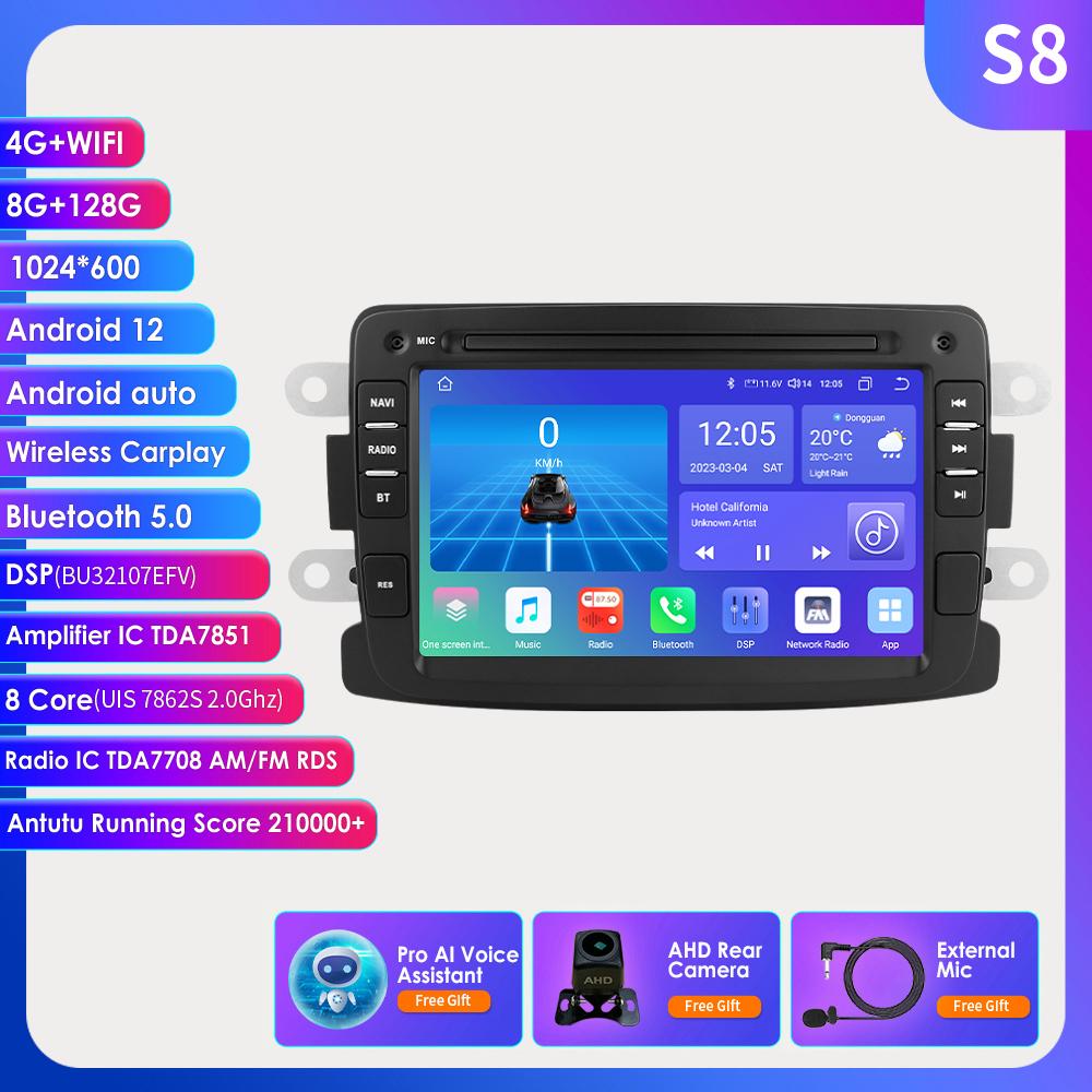 Android Car Radio Player for Renault Dacia Duster Sandero Captur Xray Logan 2 Carplay Intelligent GPS Android Auto Car Stereo