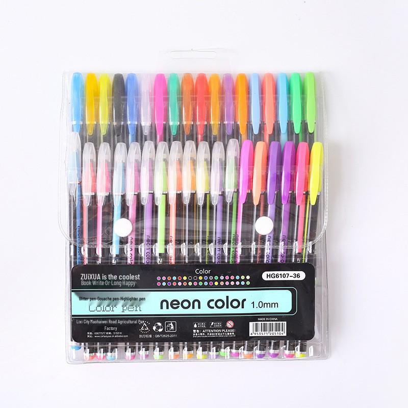 Pastell-Gelstift mit großer Kapazität und Glitzer für DIY-Zeichnen & Journaling