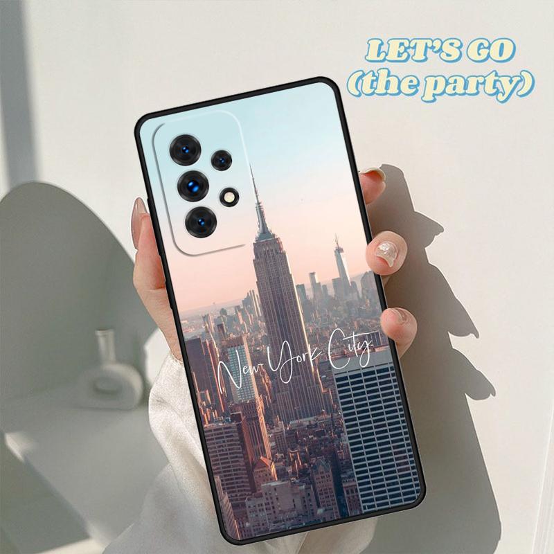 New York City phone case For Samsung Galaxy A42 A31 A40 A51 A71 A32 A80 A91 A52 A72 A73 A20e A21S A50 A70 A11 A12 Cover