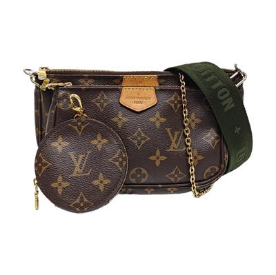 [Gebraucht] Multi Pochette Accessoires Kette Monogramm Fünf-in-Eins Kombinations Tasche Beschichtetes Canvas Leder Mahjong Tasche Unterarm Handgehalten - Gut #1TSP321