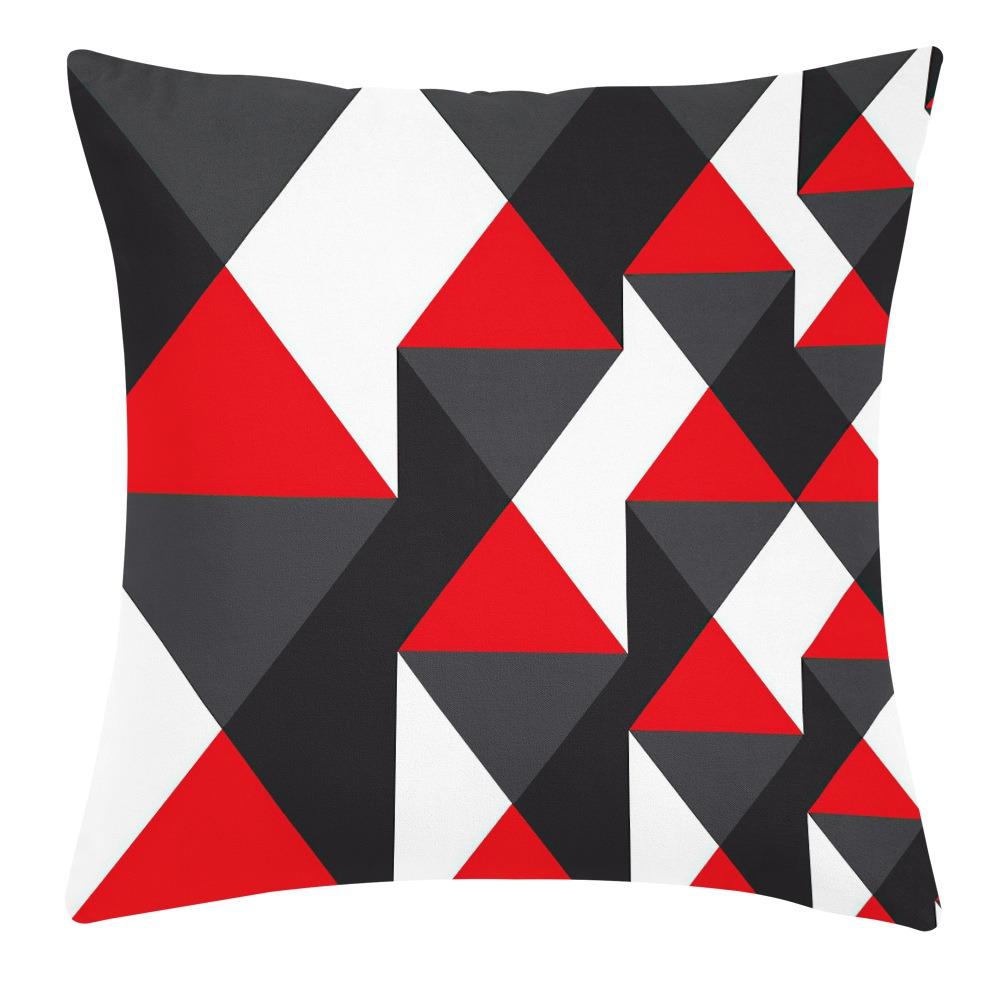 Colorful Geometric Pattern Pillowcase Dormitory Decoration Office Living Room Sofa Home Pillowcase