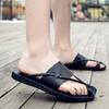 Sandalias de Verano para Hombre de Moda Sandalias Romanas de Moda Zapatos Planos Transpirables para Playa Suela Suave Zapatos de PU Negro Caqui Talla 38-44 Sandalias para Hombre
