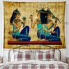 VIKAMA Ancient Egyptian Papyrus Painting Tapestry Retro Pharaoh Maid Totem Mysterious Exotic Style Living Room Decoration