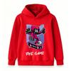 Kids Boys Girls Hoodie, Cool Skateboard Game Character Printed Long Sleeve Pullover Sweatshirt for Casual Daily Wear