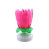 B602277-SHOP-STORY - Magische Geburtstagskerze Drehende Musikalische Blume für Kuchen Dekoration - Rosa