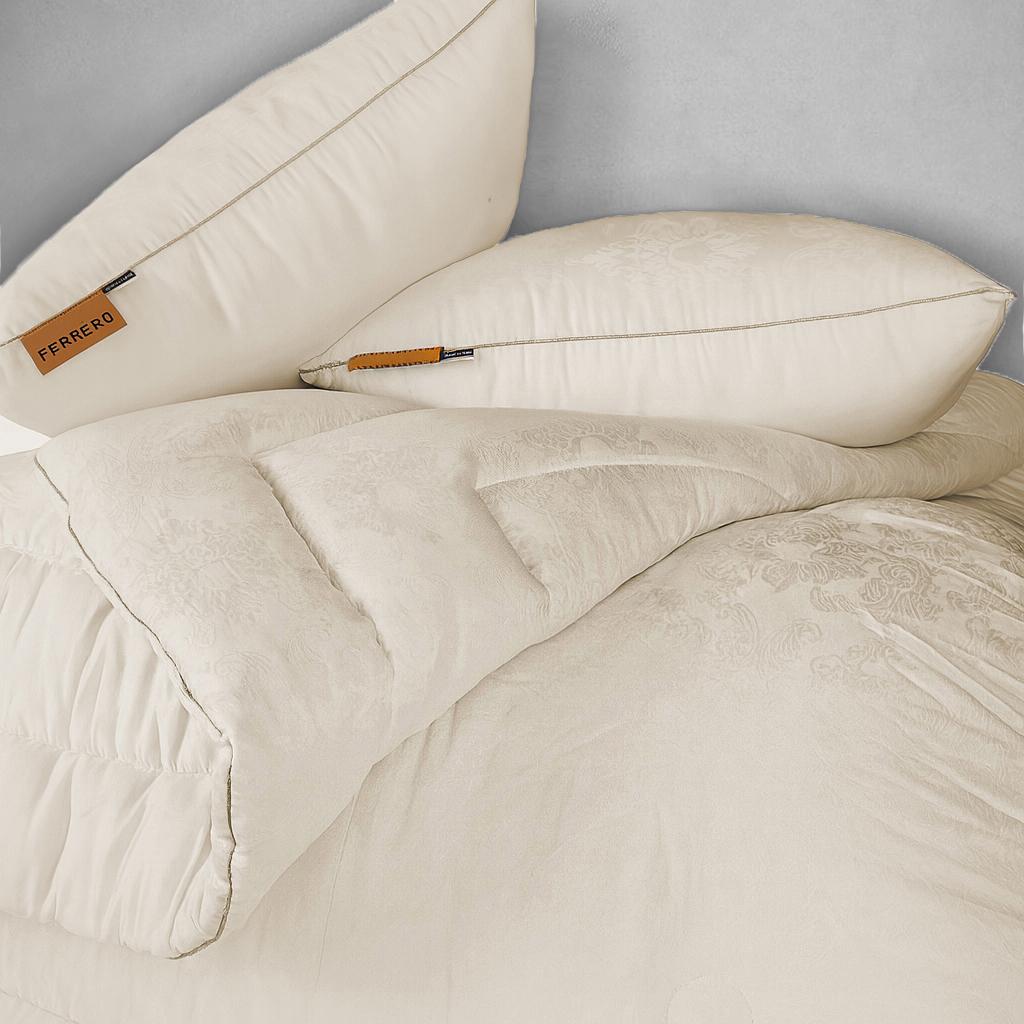 Polyester (Anti-Allergen) Duvet Vanilla №1522 100% Cotton, 100% Polyester Filling. All Seasons.