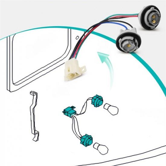 Car Brake Light Socket Wire Harness 84931AE170 For Subaru Outback Legacy 2000-04