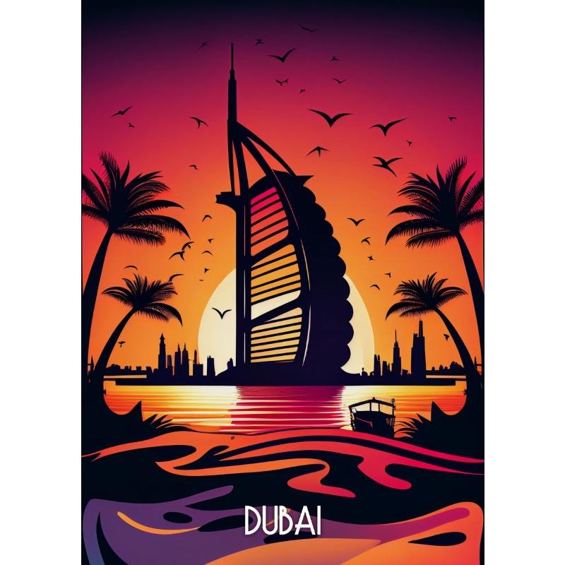 Vintage City Caribbean Egypt Venice Rome Dubai Landscape  Art Poster Canvas Painting Wall Prints Picture Living Room Home Decor