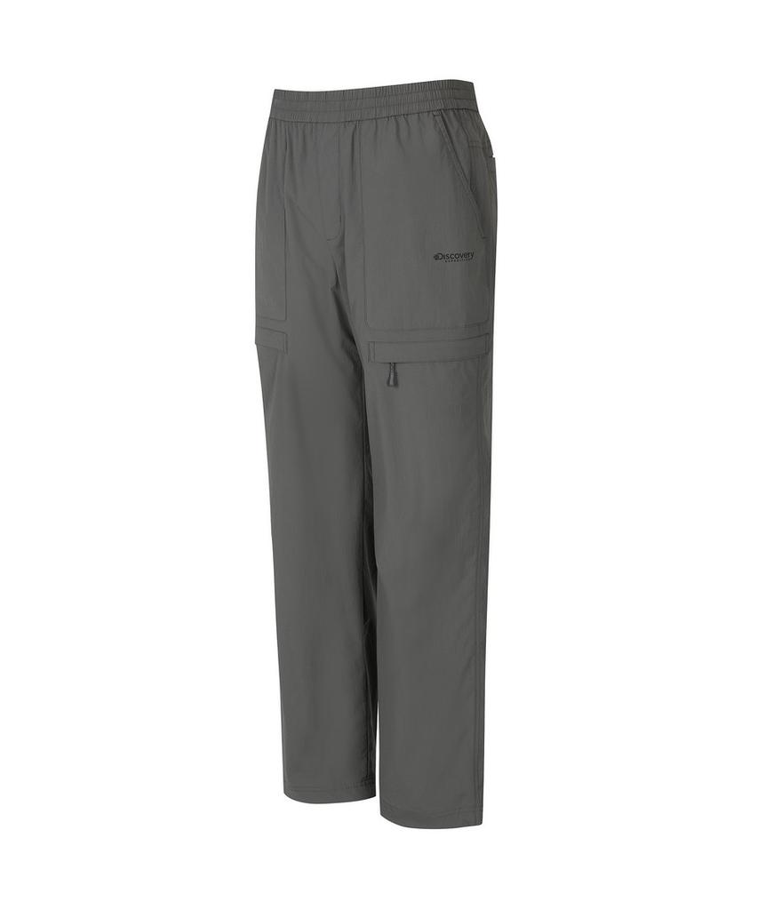 DISCOVERY EXPEDITION Men'S Freshvent Lightweight Woven Training Loose Tapered Pants (D/Grey)