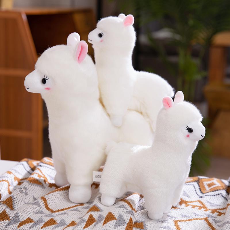 Cute Alpaca Doll Sleeping Pillow Plush Toy Rag Doll Pressing Bed Doll Wedding Birthday Gift Girl
