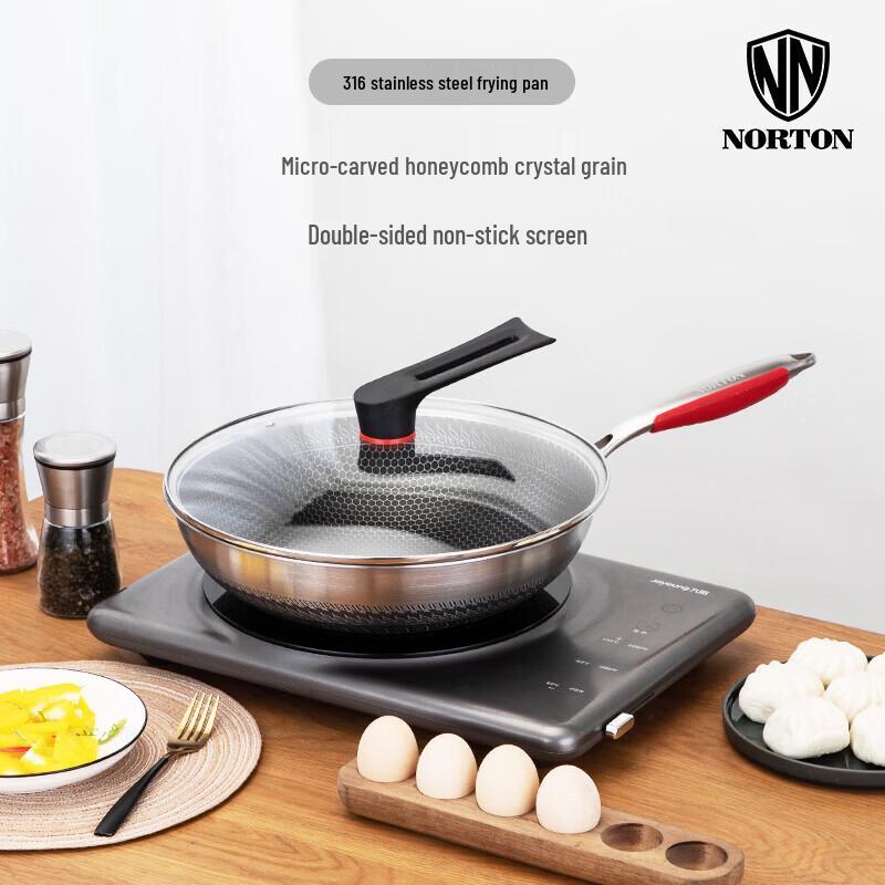 NORTON Vargel 316 Stainless Steel Stir-Fry Pan