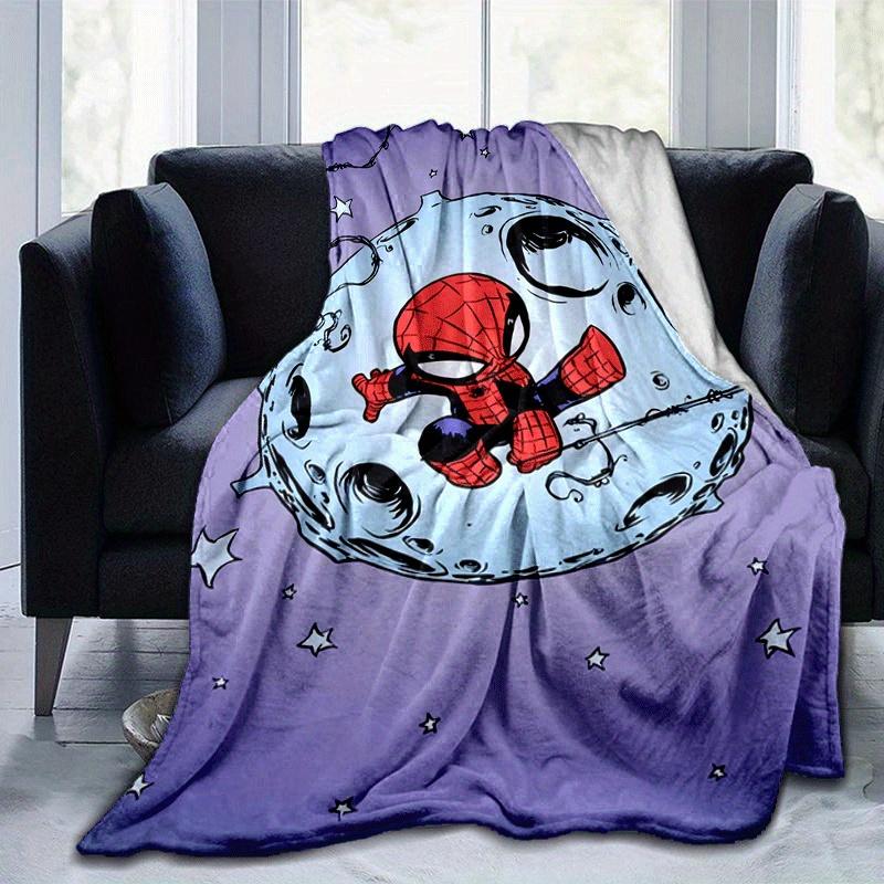 

1pc Spier-Man Printing Blanket - Soft, All-Season Throw for Living Room, Beroom,Personalize Gift with Aorable Cartoon esign 80cmx120cm(31inx47in)