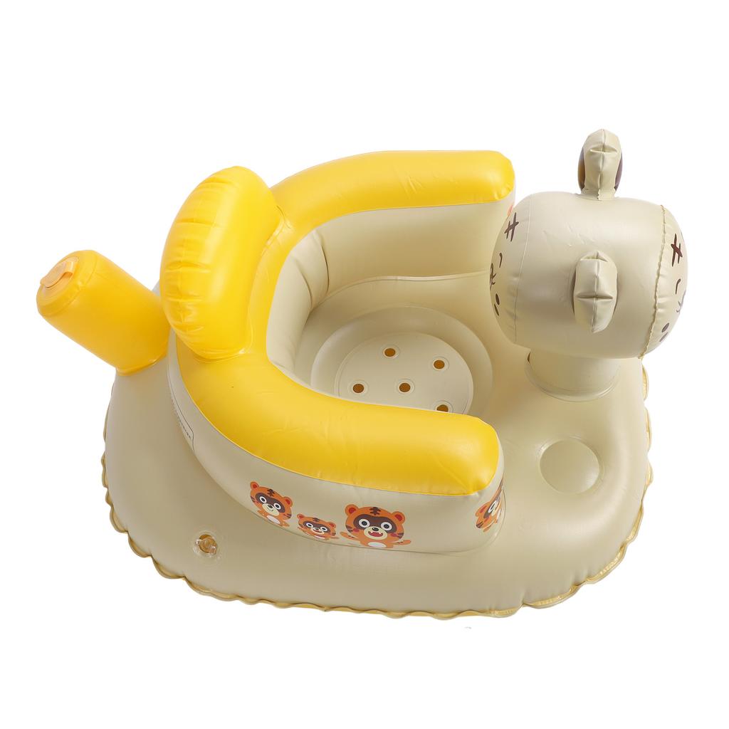 Baby Inflatable Seat Folding Toddler Seat Bath Chair Aerated Baby Seat Chair for Pool Bathtub
