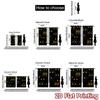 2D FLAT PRINTING 2pcs Curtains (Without Rod) Halloween Black Cats Gathering Modern Fashionable Curtainments During the Ramadan