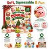 Festive Room Decor for Holiday Season Christmas Advent Calendar with 24Pcs Squeeze Dumplings, Soft Sensory Fidget Toy Set Boys Girls Toys Kids Adults,