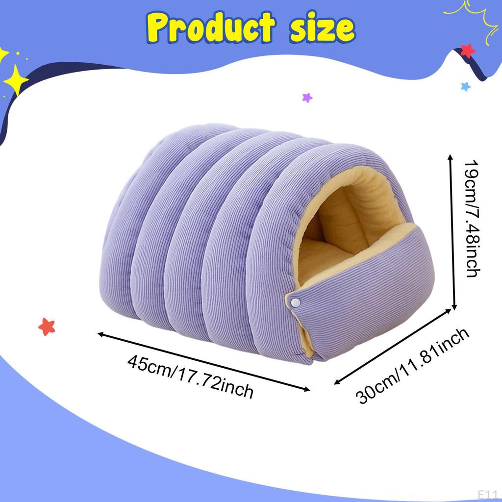 Bed Pet House Removable Hideaway Comfortable Soft Cat Nest for Indoor Cats Sleeping Resting