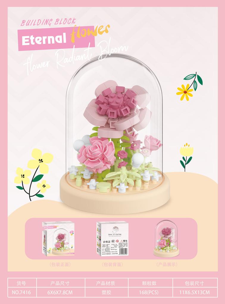 Flowers Sakura Tree Moc Building Blocks for Adults Party Gifts Cherry Blossom Assembly Model Building Toys Home Decoration Girls