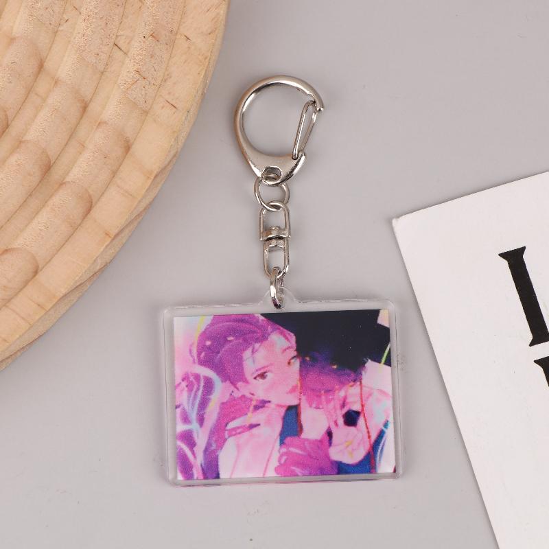 Kpop Demon Hunters Huntrix Saja Boys Keychains For Accessories Jewelry Rumi Zoey Jinu Mira Sold My Soul Keyrings Fans Gifts