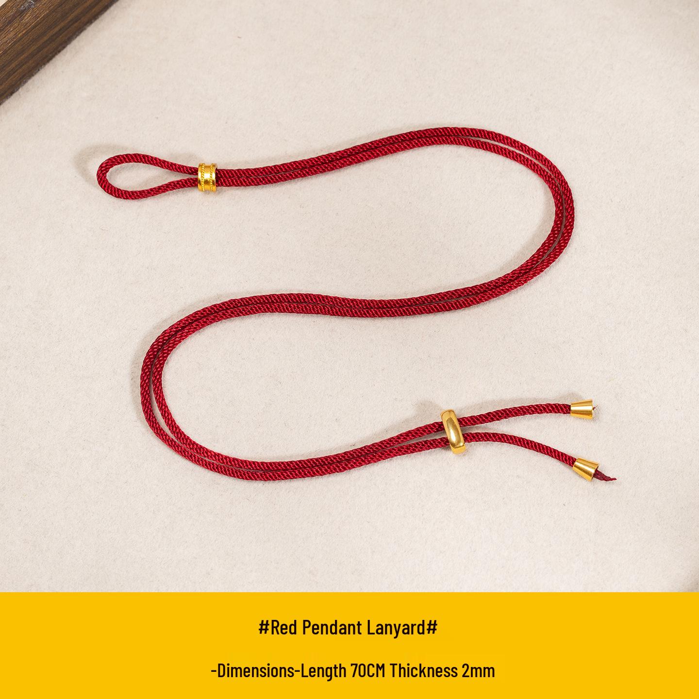 2mm Gold Pendant Jade Buddha Amulet Necklace: Adjustable Handmade Woven Rope for Men  Women.