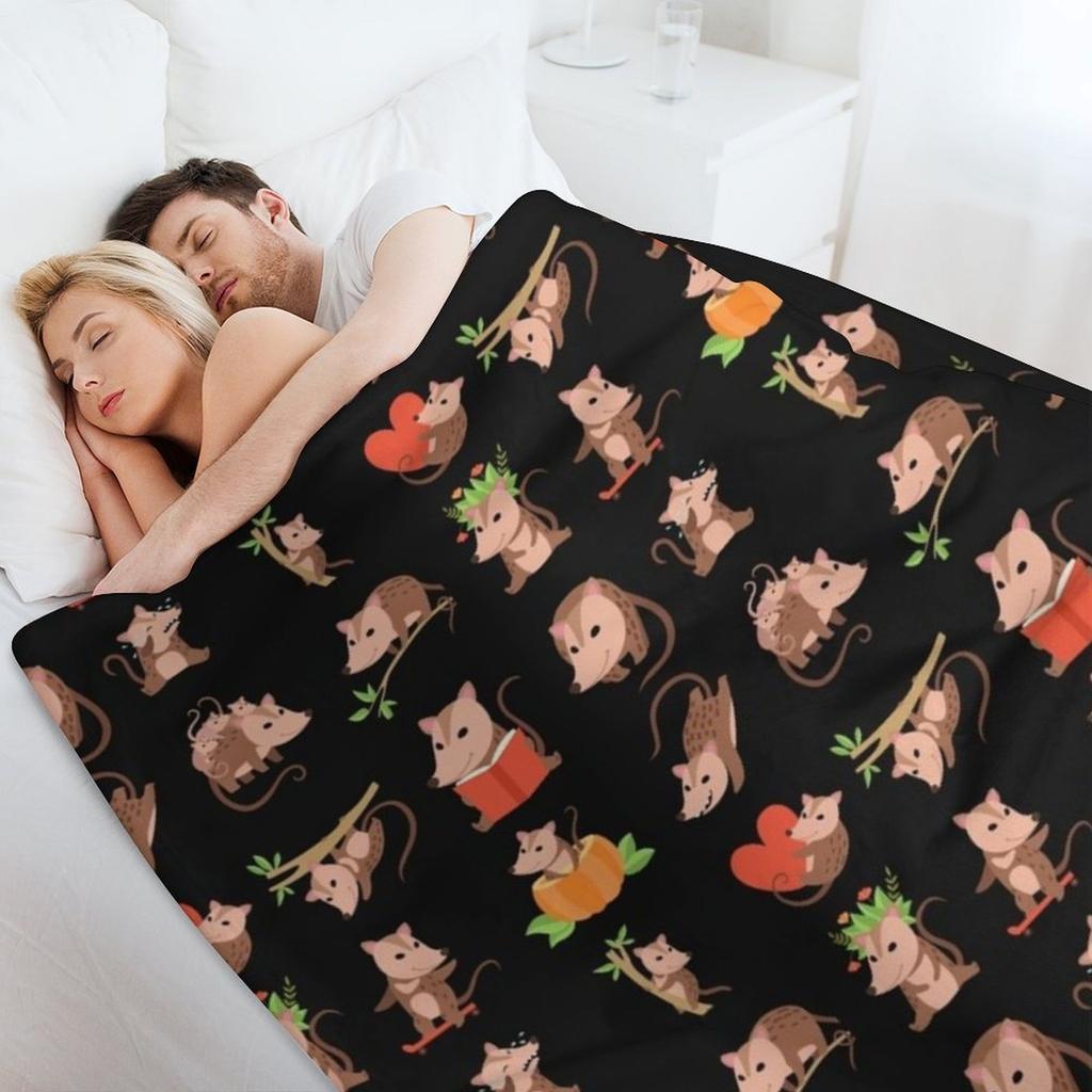 Possum Sheet-Possum lover Throw Blanket Retros Winter beds Blankets For Bed Softest Blankets