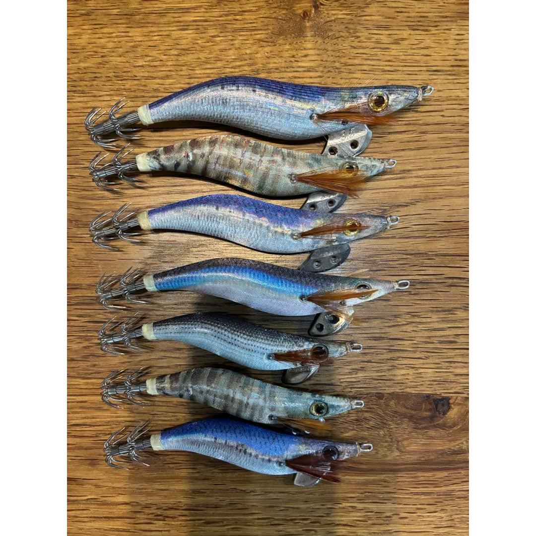 Used Egi Bait Tree Set of 7 Egi King Real Color