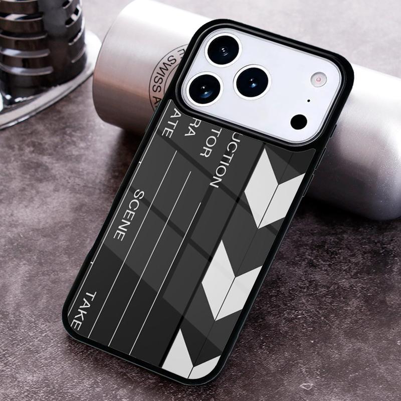 Clapper Board Film Movie Maker Phone Case For iPhone 17 16 15 14 13 12 11 Pro Max Plus 17Air Soft Silicone Cover