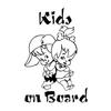 Cute Kids On Board Cartoon Warning Car Sticker Window Decoration Vinyl Decal