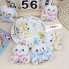 Cute Rabbit Plush Keychain with Bow - Soft Girly Backpack Pendant