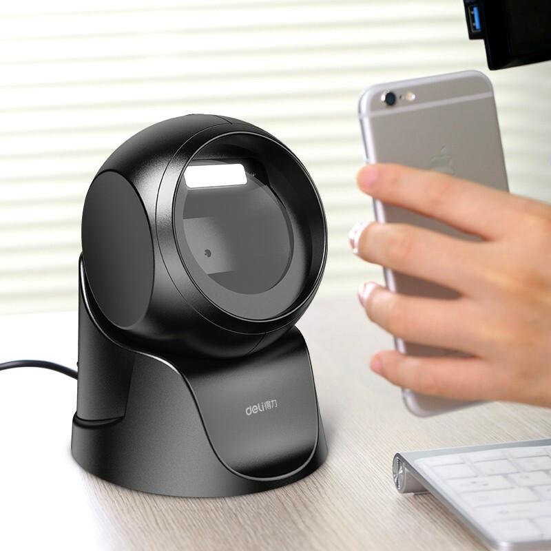 Deli 14963 2D Platform Barcode Scanner