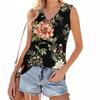 Women's V-neck Fashion Casual Floral Print Summer Vest Top