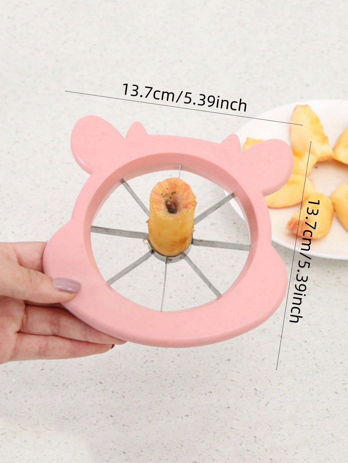 

1pc Upgrade Your Kitchen with this Stainless Steel Apple Corer & Divider - The Perfect Fruit Cutting Tool!