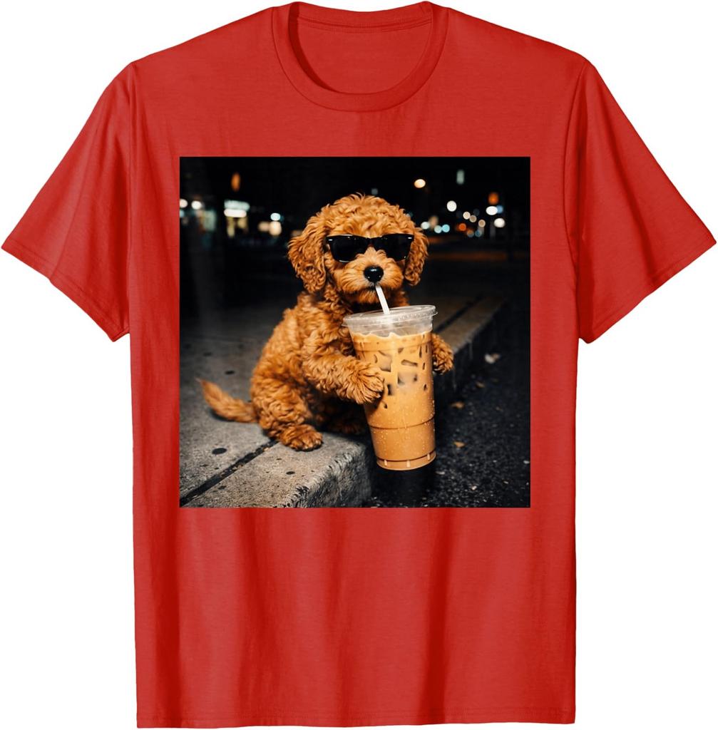 Funny Goldendoodle Iced Coffee Meme Unisex T-Shirt