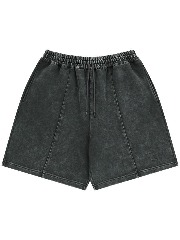 Chaebteoegseu Pigment Cp Hard Sweat Shorts (Charcoal)