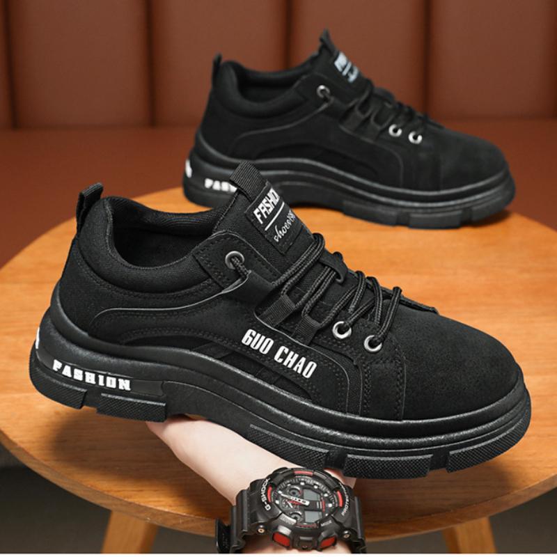 Men Casual Sneaker Outdoor Hiking Winter Shoes Light Non-slip Men Desert Ankle Boots for Men Designers PU Leather Bota Masculina