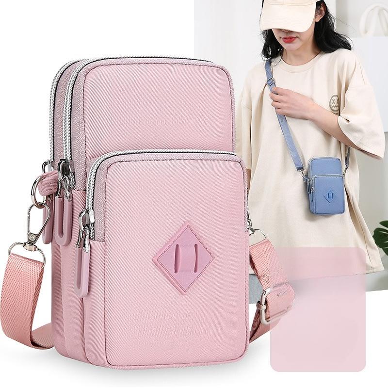 Women Phone Crossbody Bag Mini Shoulder Bag Multi Pocket Mobile Phone Pouch Lightweight Travel Passport Wallet Purse
