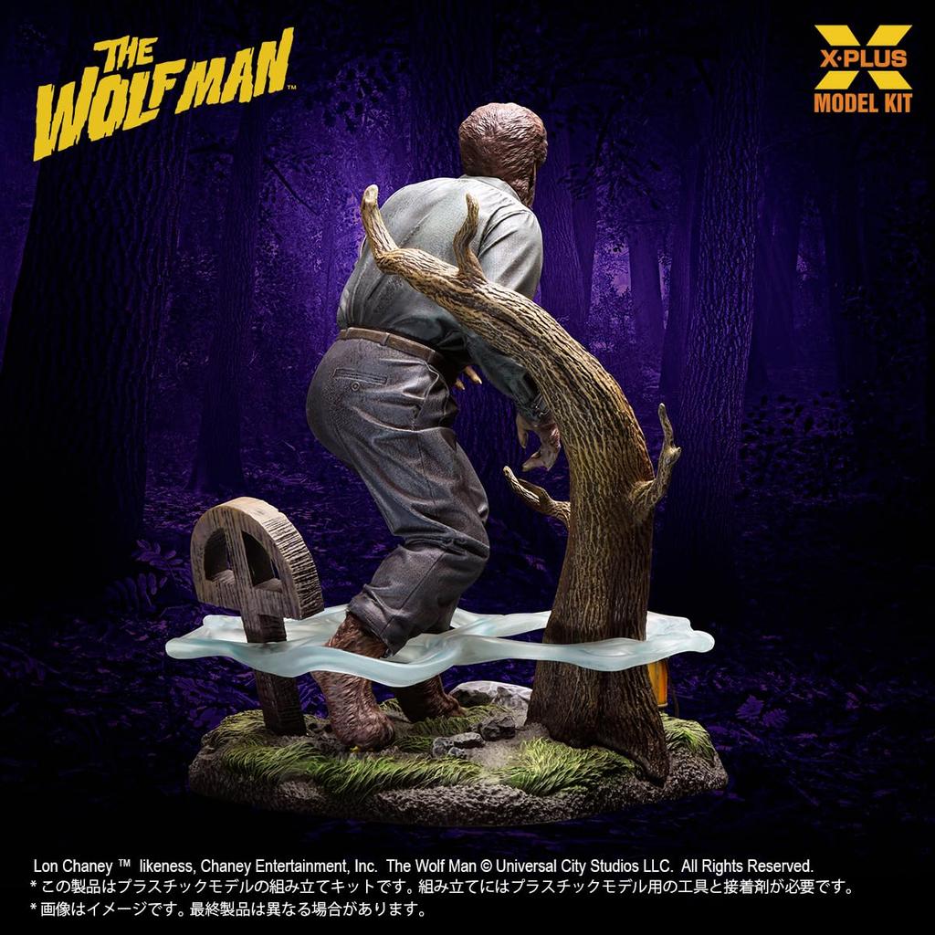 Der Wolfsmensch Lon Chaney als Werwolf Maßstab Unbemalter Kunststoff-Modellbausatz X-PLUS Jr. 1/8