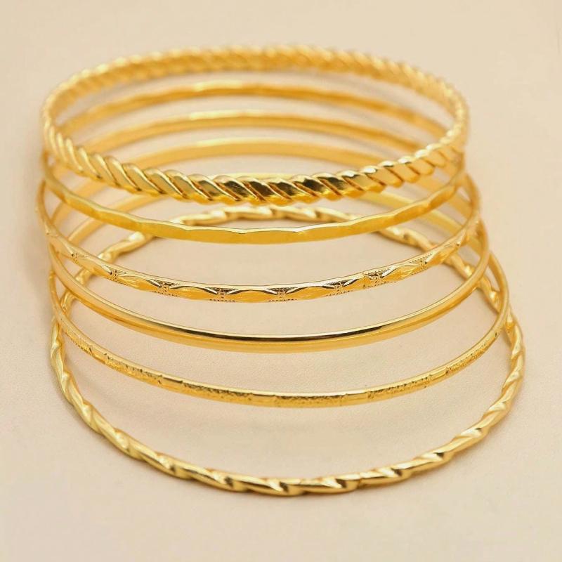 6pcs 10PCS Minimalist Five-Pointed Star Bracelet Set