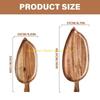 92MF Wood Leaf Shaped Large Tray for Afternoon Teas Sushi Serving Plate Dessert Presentation Platter Kitchen Tableware