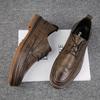 Fashion Designer Formal Men Dress Shoes Male Leather Classic Brogue Shoes Flats Oxfords for Wedding Office Business Dress Shoes