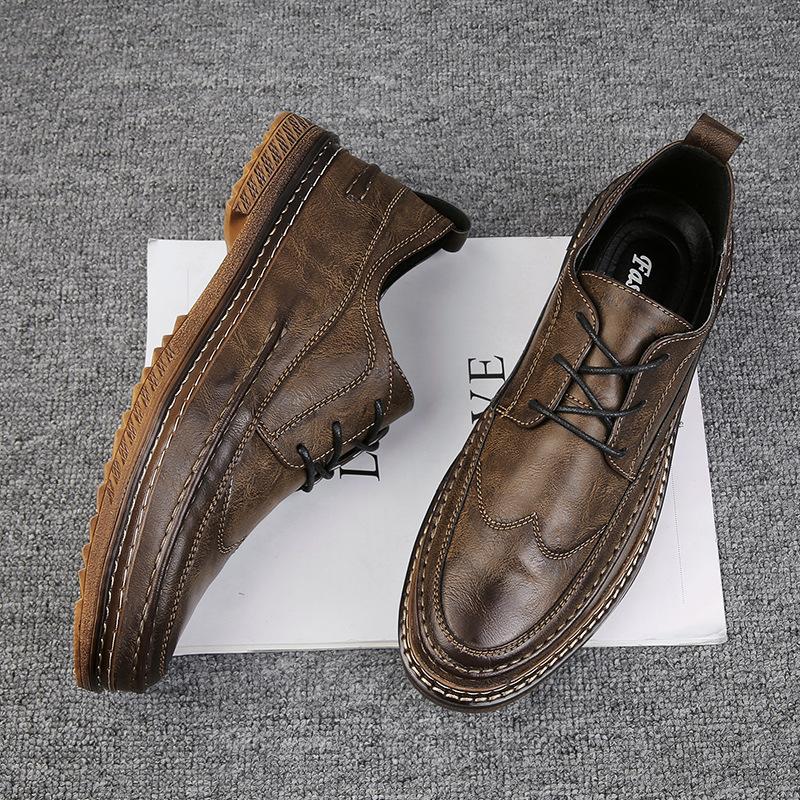 Fashion Designer Formal Men Dress Shoes Male Leather Classic Brogue Shoes Flats Oxfords for Wedding Office Business Dress Shoes
