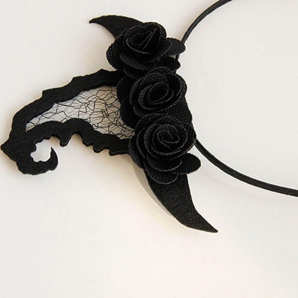 Spider Halloween Headband Cosplay Headband Gothic Black Crown Halloween Mask  Dressing Up Props