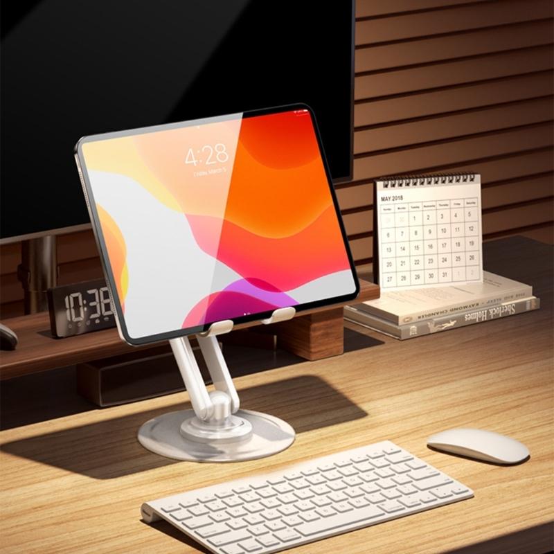 Adjustable Three Rotatable Desk Stand Foldable Portable Not Slip Lightweight Strong Bracket for Phones Tablets