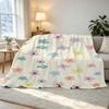 Floral Flannel Fleece Blanket, Machine Washable Soft Throw - Vibrant Colors, Warm Plush for Home/Office Napping, Halloween & Christmas
